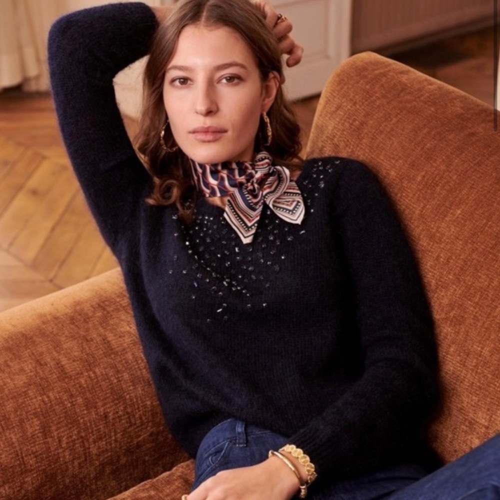 Navy Sezane Sweater Sz M. Excellent used condition